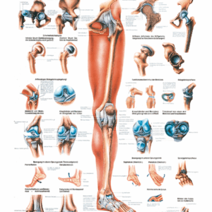 The Human Lower Limb Anatomical Chart