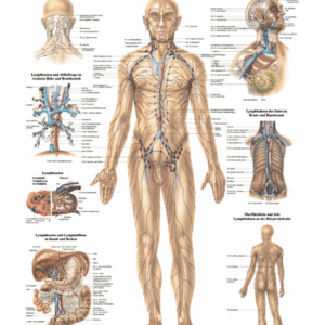 The Human Lymphatic System Anatomical Chart