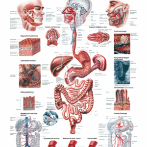 The Human Digestive Tract Anatomical Chart