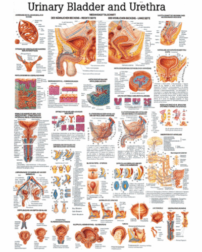 Urinary Bladder and Urethra Anatomical Chart