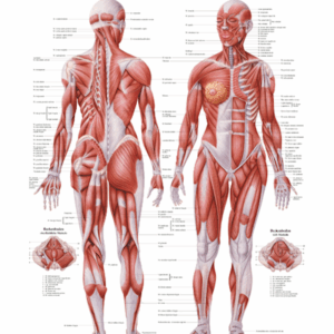 The Female Muscular System Anatomical Chart